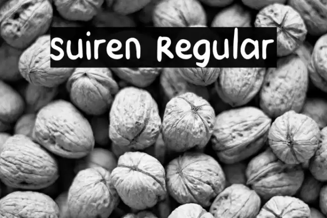 Suiren Regular Font examples
