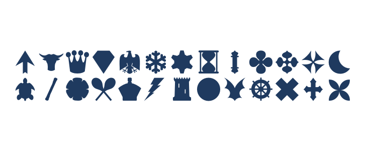 Suit Icons Regular Lowercase