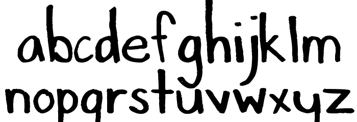 Suitcase Font LOWERCASE