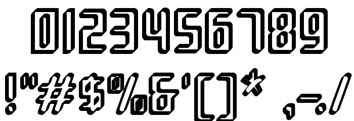 Sujeta 3D Font OTHER CHARS