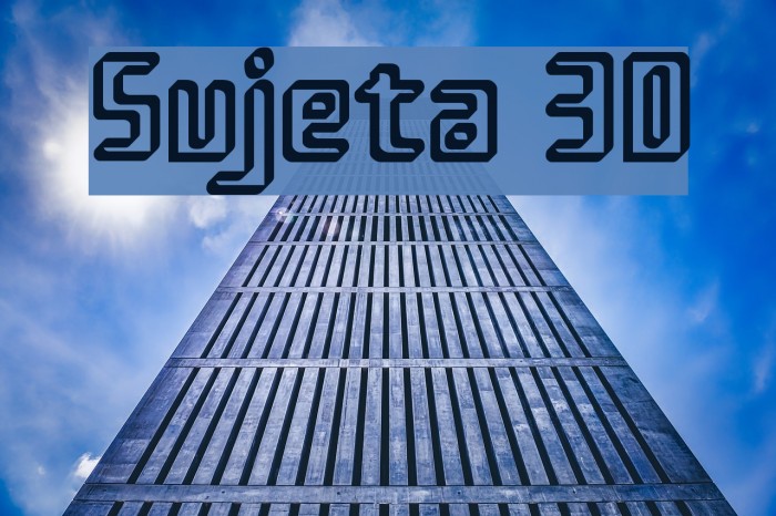 Sujeta 3D Font examples