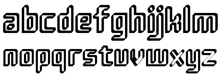 Sujeta 3D Font LOWERCASE