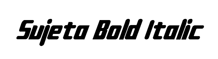 Sujeta Bold Italic Font