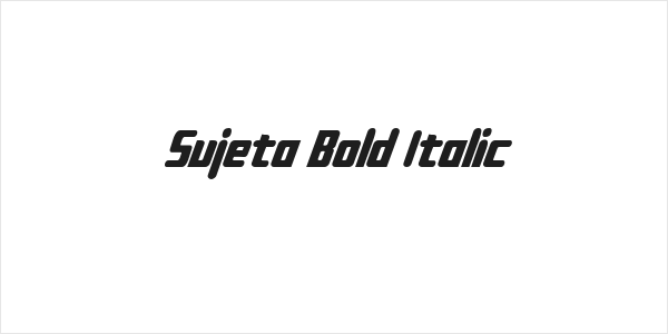 Sujeta Bold Italic Logo
