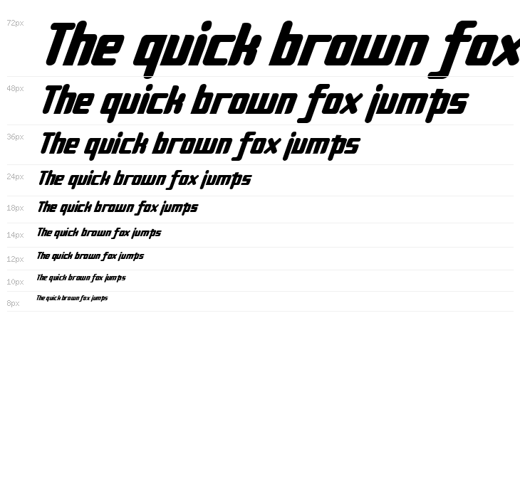 Sujeta Bold Italic Waterfall