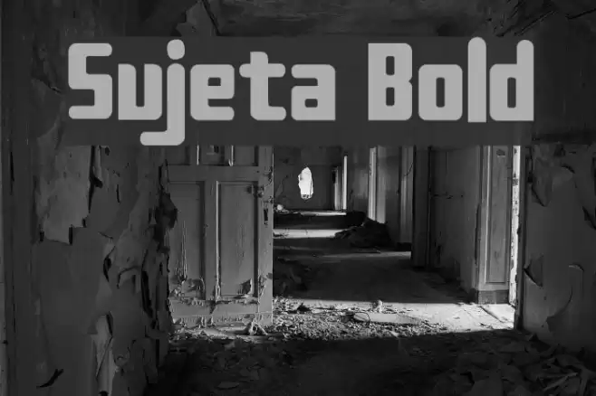 Sujeta Bold フォント examples