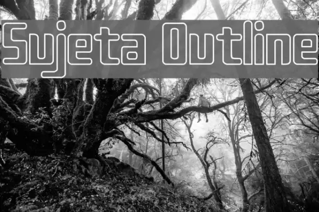 Sujeta Outline Font examples