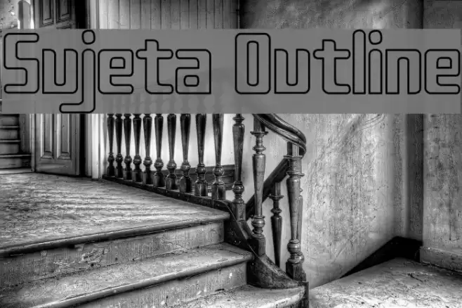 Sujeta Outline Font examples