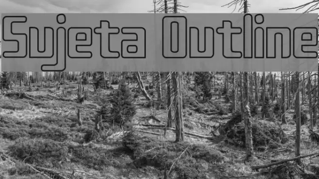 Sujeta Outline Font examples