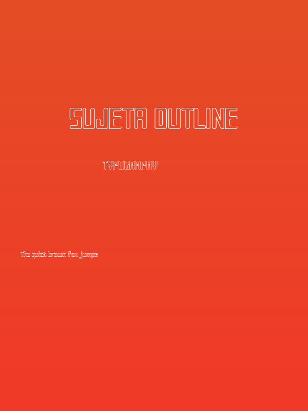 Sujeta Outline Poster