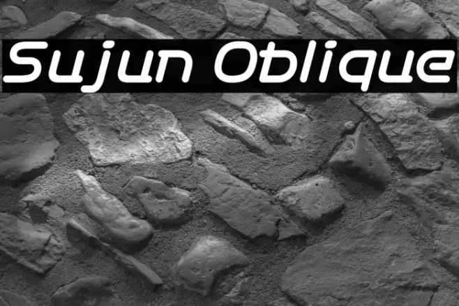 Sujun Oblique Font examples