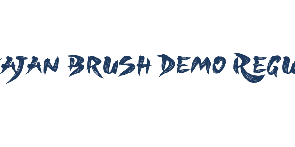 Sukajan Brush Demo Regular Logo