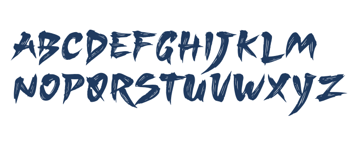 Sukajan Brush Demo Regular Lowercase