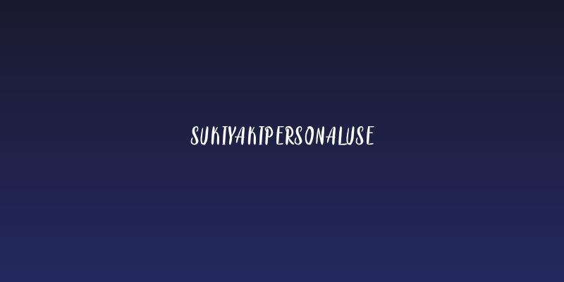 SukiYakiPersonalUse Social Header