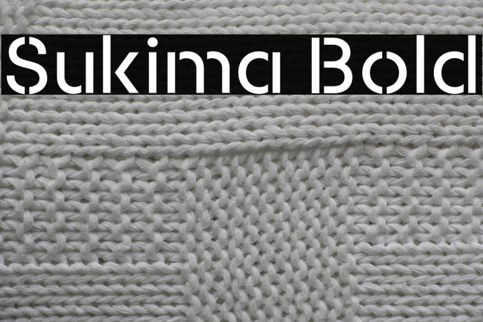Sukima Bold Example 1