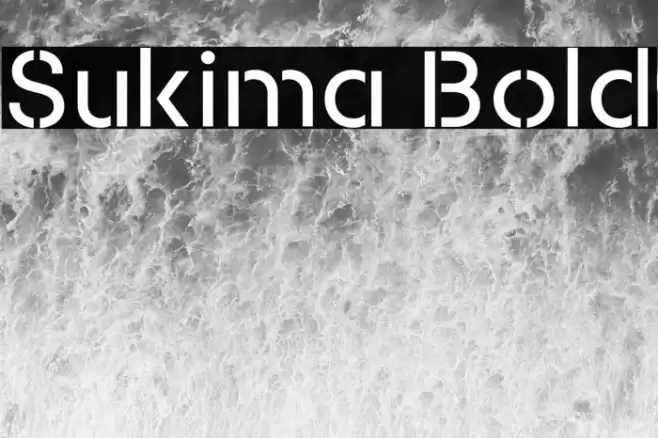 Sukima Bold Font examples