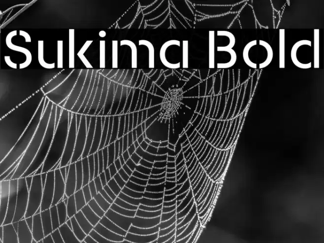 Sukima Bold Font examples