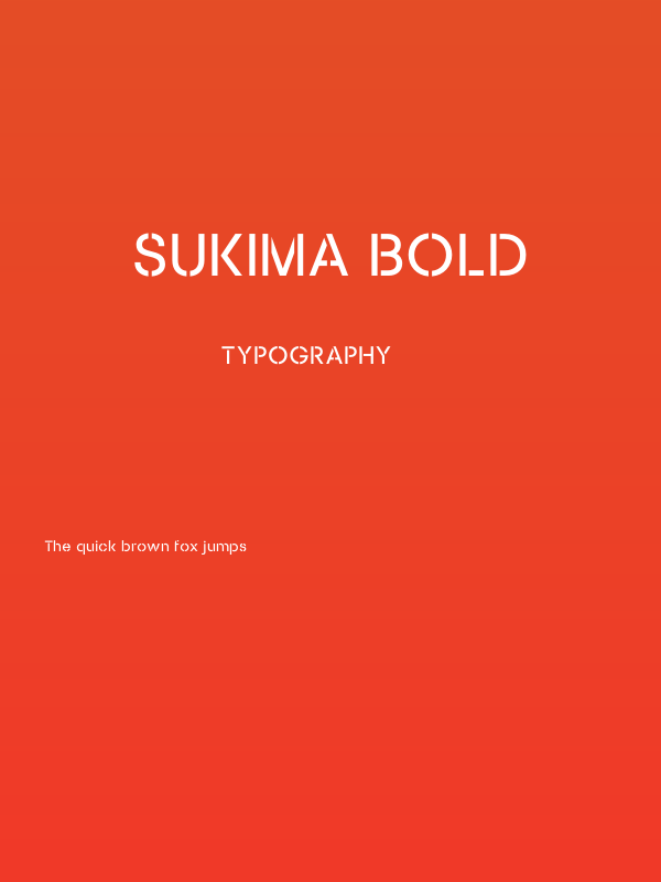 Sukima Bold Poster