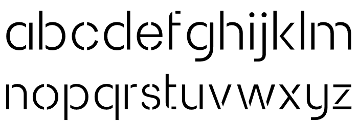 Sukima Font LOWERCASE