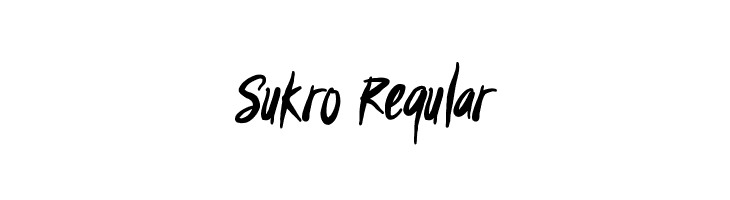 Sukro Regular  les polices de caractères gratuit tlcharger