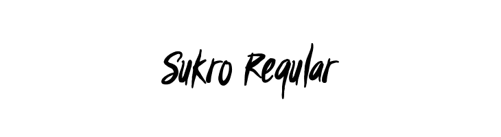 Sukro Regular  免费字体下载