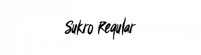 Sukro Regular  les polices de caractères gratuit tlcharger