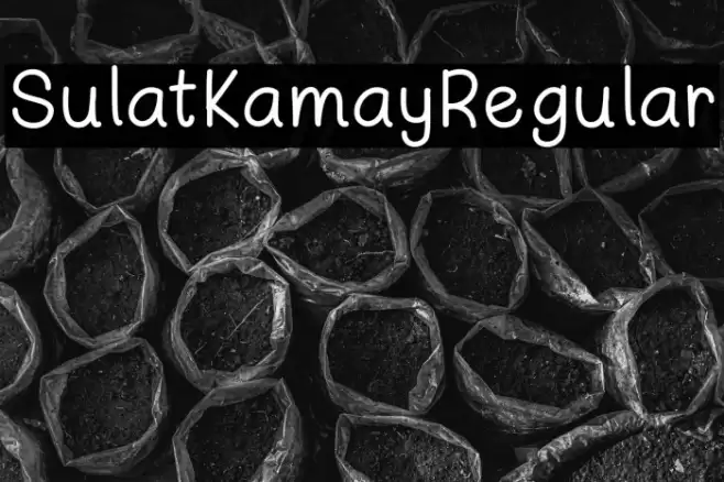 SulatKamayRegular Font examples