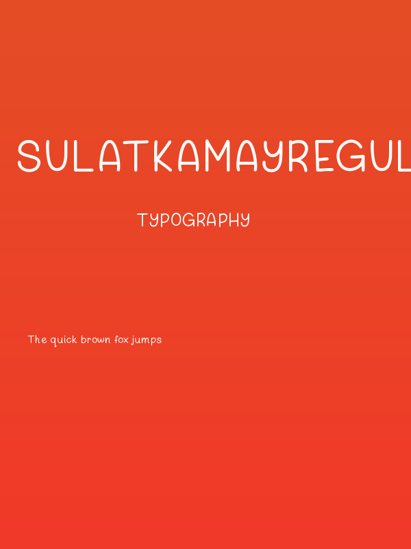 SulatKamayRegular Poster