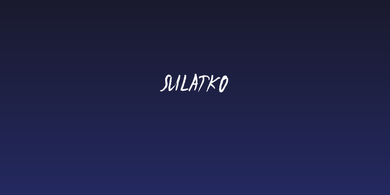 Sulatko Social Header