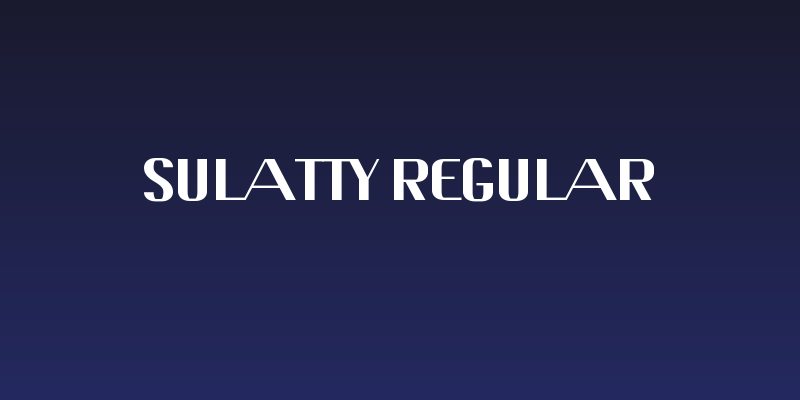Sulatty Regular Social Header