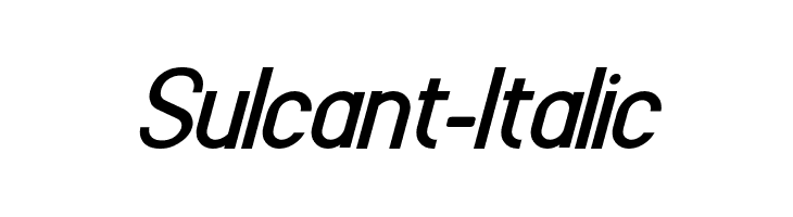 Sulcant-Italic  नि: शुल्क फ़ॉन्ट्स डाउनलोड
