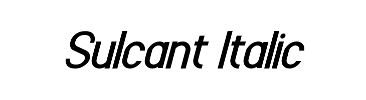 Sulcant Italic  免费字体下载