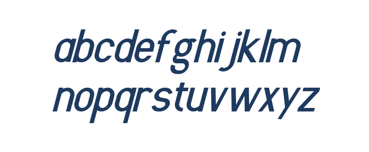 Sulcant Italic Lowercase