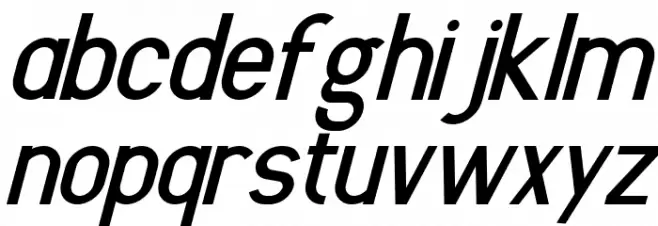 Sulcant Italic फ़ॉन्ट लोअरकेस