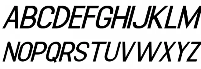 Sulcant-Italic Schriftart Groß