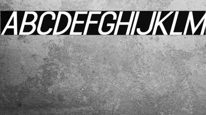 Sulcant-Italic Font examples