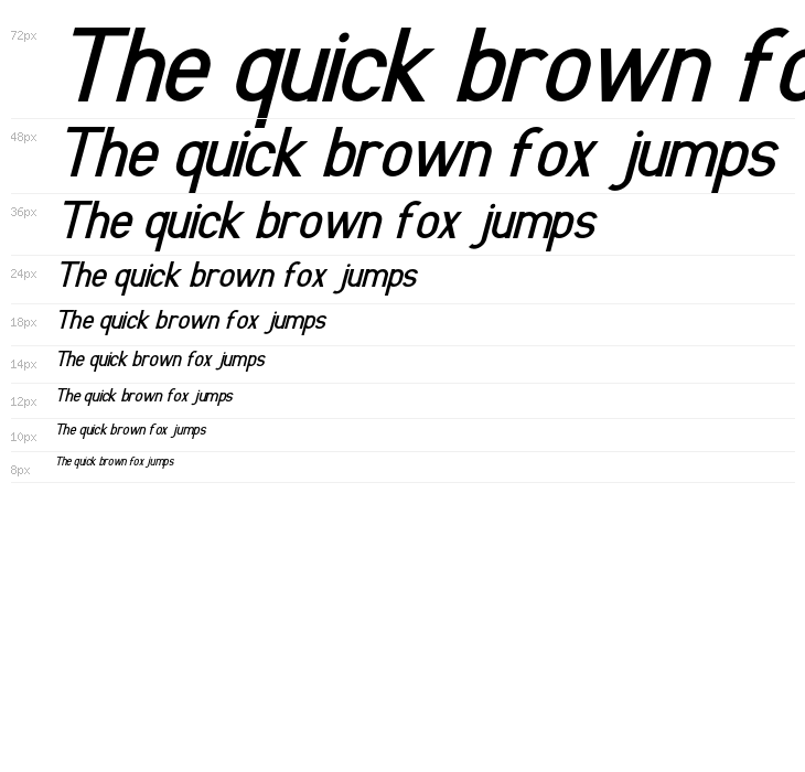 Sulcant-Italic Waterfall