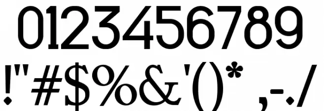 Sulcant Font OTHER CHARS