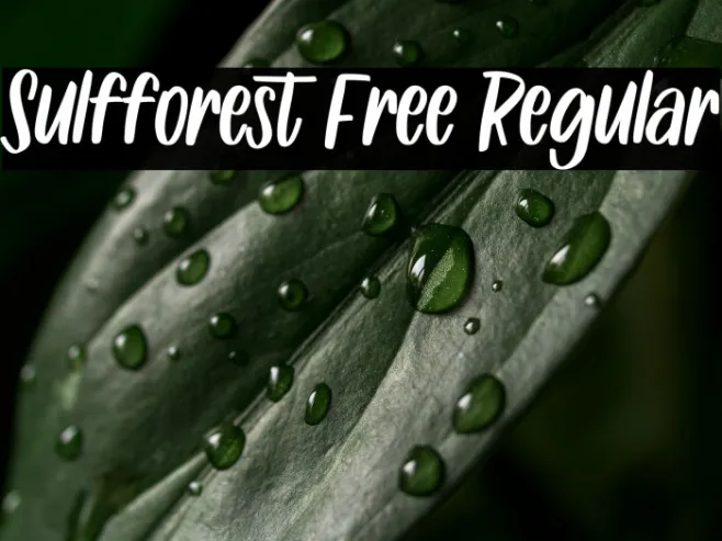Sulfforest Free Regular Example 1