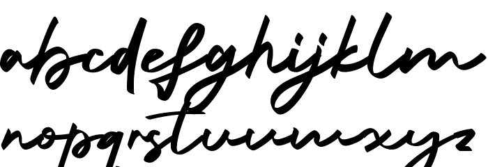 Sullistia Font LOWERCASE