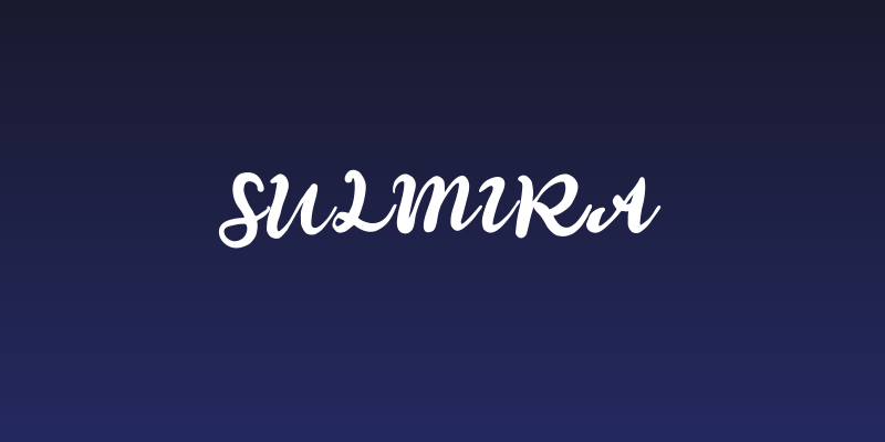 Sulmira Social Header