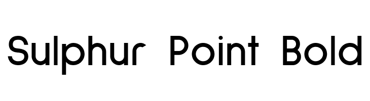 Sulphur Point Bold  font caratteri gratis