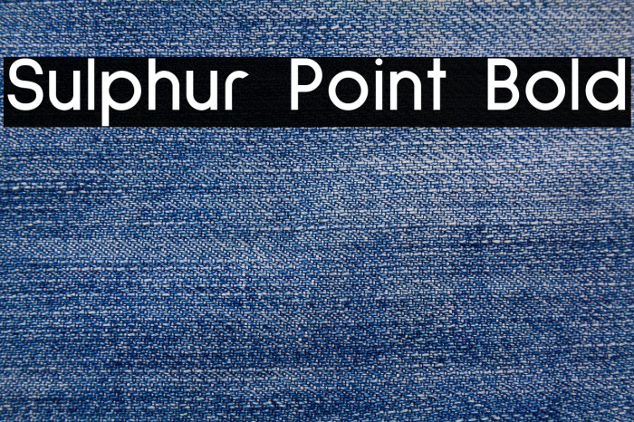 Sulphur Point Bold Font examples