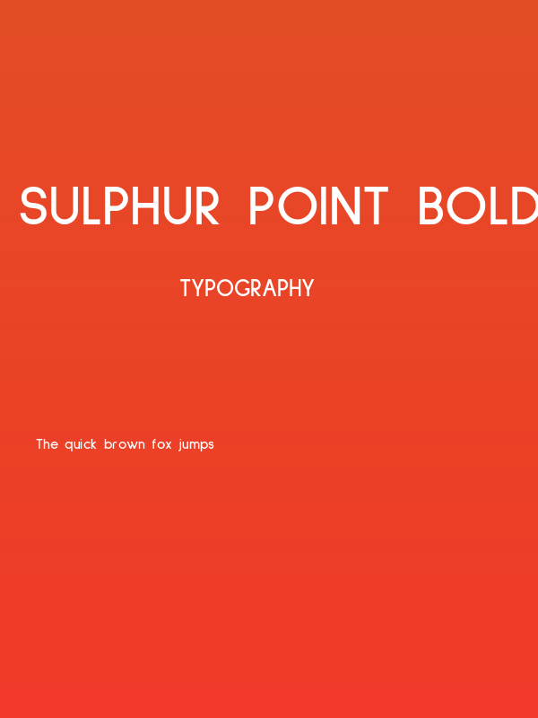 Sulphur Point Bold Poster