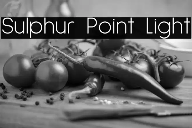 Sulphur Point Light Font examples