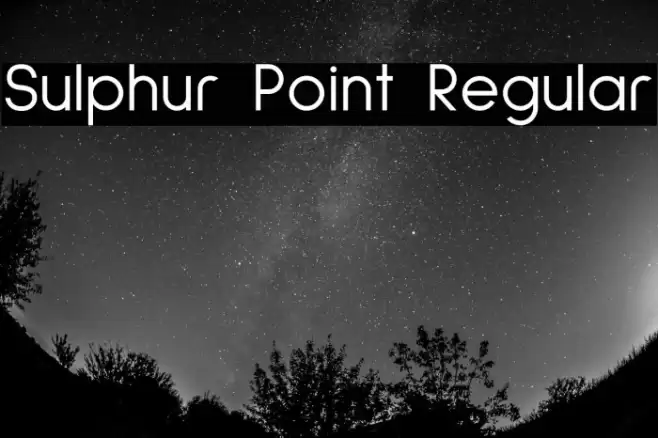 Sulphur Point Regular Font examples