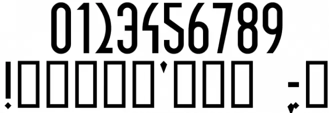 Sulphur Font OTHER CHARS