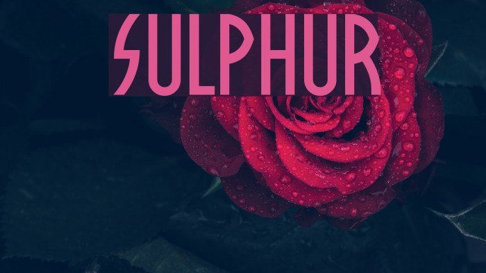 Sulphur Fuentes examples