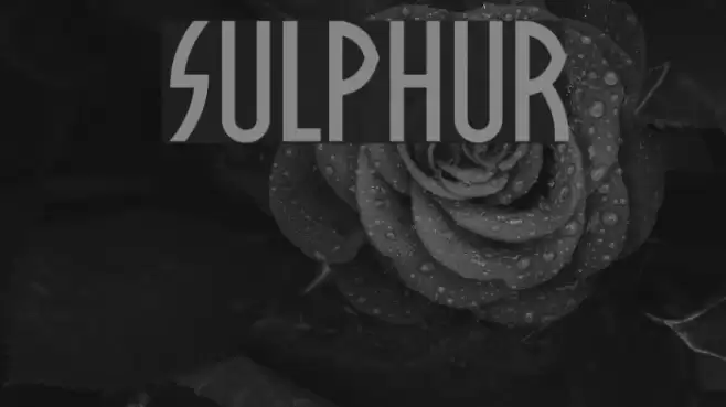 Sulphur Font examples
