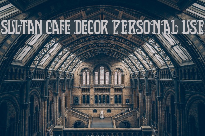 Sultan Cafe Decor PERSONAL USE Font examples